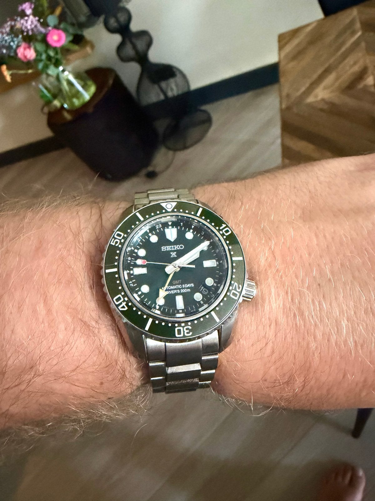 Seiko SPB381 "Emerald Green" Prospex GMT - full set, Sieraden, Tassen en Uiterlijk, Horloges | Heren, Ophalen, Staal, Polshorloge