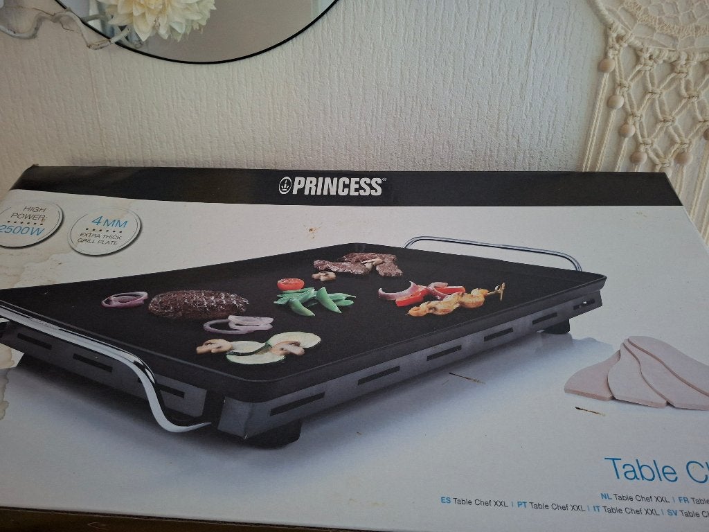 Electrische grillplaat XL, Ophalen, Zo goed als nieuw, Tafelgrill