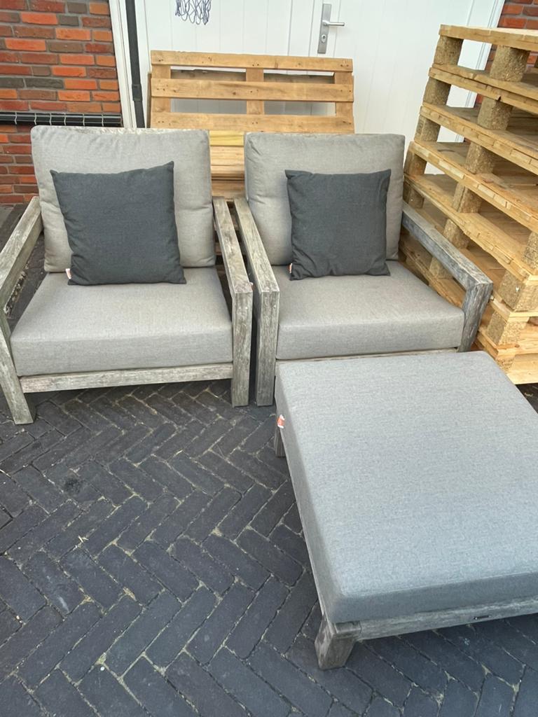 LIFE outdoor loungeset incl kussens, Tuin en Terras, Tuinsets en Loungesets, Gebruikt, Loungeset, Bijzettafel, Hout