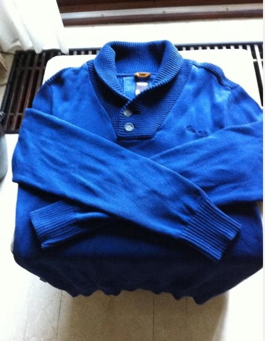 Heren trui Chaisin blauw Mt XL, Blauw, Maat 56/58 (XL), Ophalen of Verzenden, Zo goed als nieuw