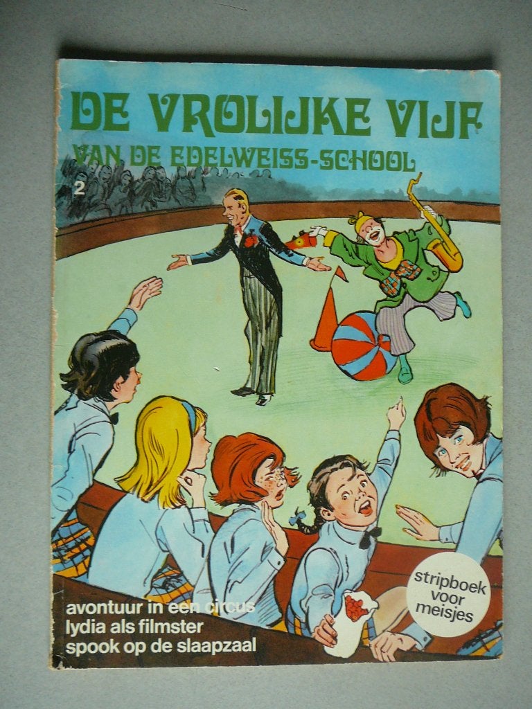 de vrolijke vijf van de edelweiss-school, circus, filmster,, Eén stripboek, Ophalen of Verzenden