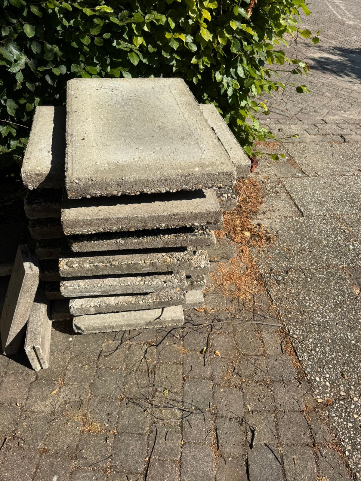 Grijze tegels 40x60 GRATIS, Tuin en Terras, Ophalen, Gebruikt, Beton, Terrastegels