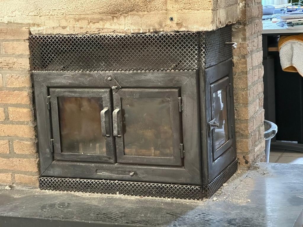 Gebruikte Houthaard Inbouw - Perfect voor sfeer en warmte, Ophalen, Gebruikt, Inbouwhaard, Houthaard