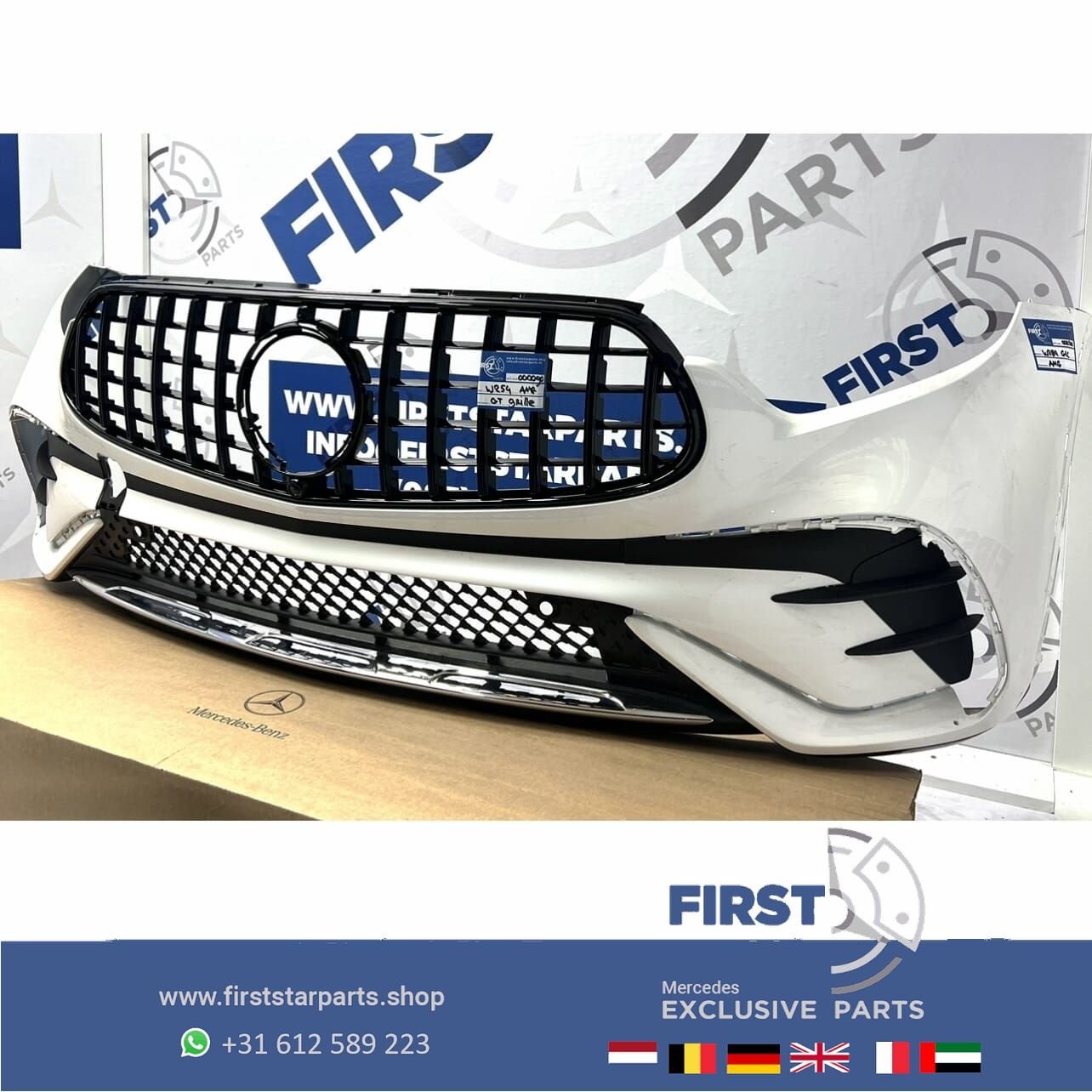 W254 X254 C254 BUMPER GLC 43 AMG VOORBUMPER ORIGINEEL + GT G, Gebruikt, -, Voor, Ophalen of Verzenden
