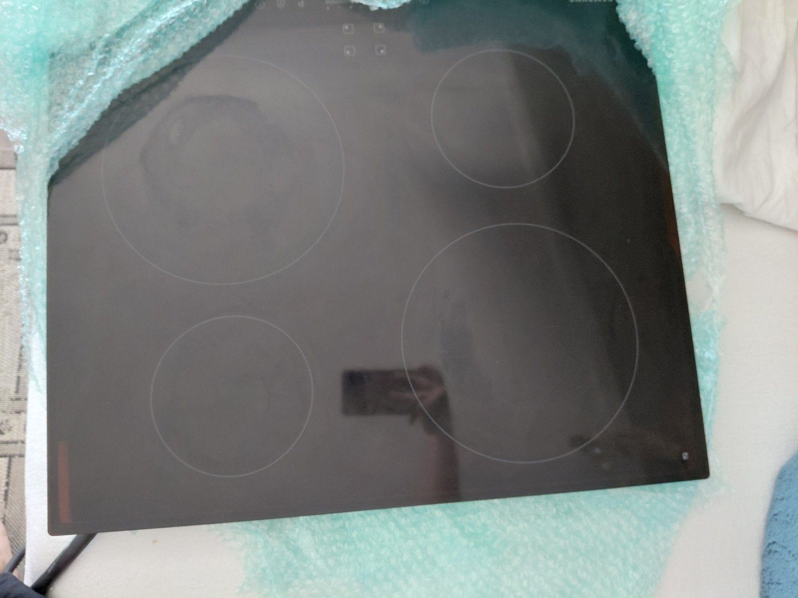 Samsung inductiekookplaat met perilex aansluiting, Witgoed en Apparatuur, Ophalen, Gebruikt, 4 kookzones, Inbouw