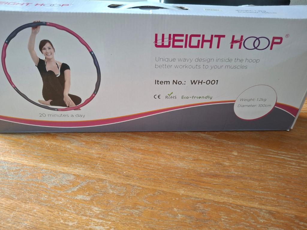 Weight Hoop Fitness Hoelahoep - 1.2kg, 100cm, Ophalen of Verzenden, Zo goed als nieuw