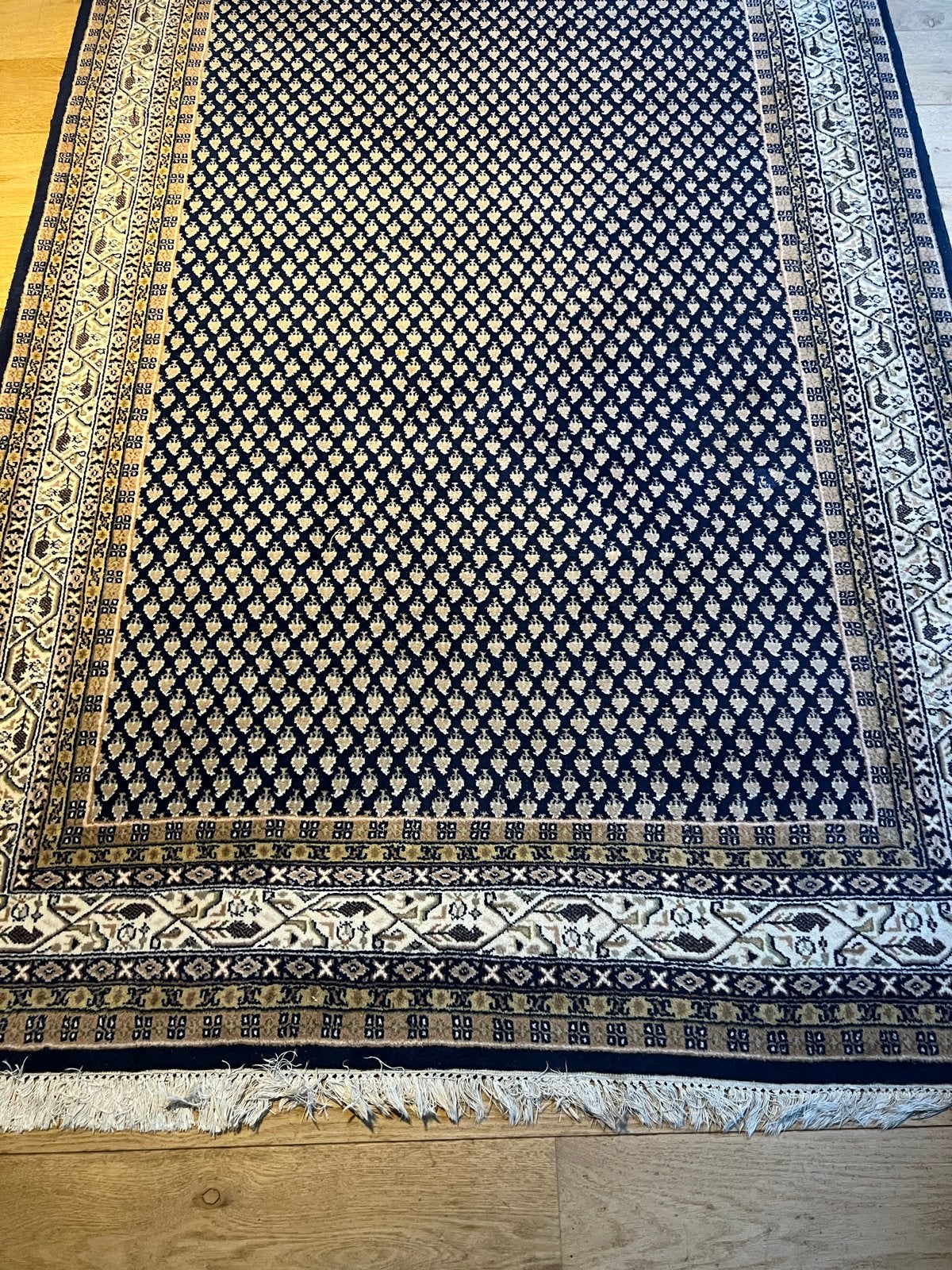 2 Perzische tapijten, handgeknoopt, 100% wol, Blauw, 150 tot 200 cm, 200 cm of meer, Ophalen of Verzenden