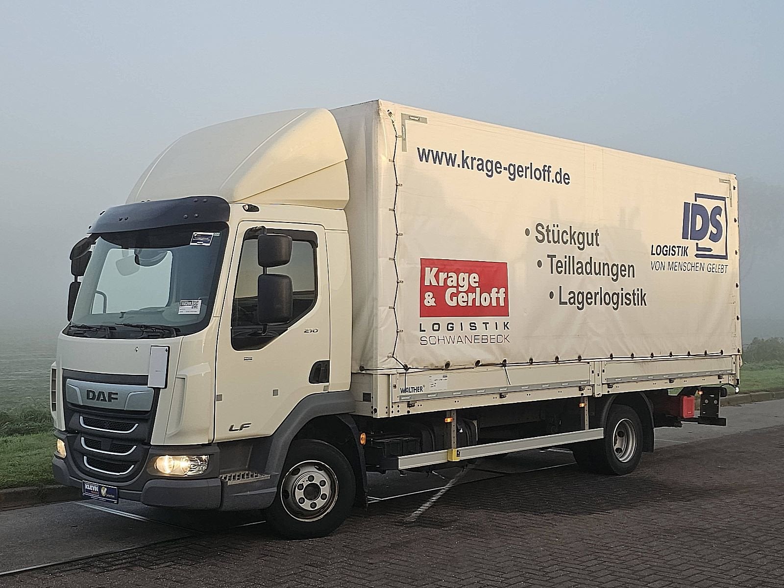 DAF LF 210 8,6t, Auto's, Wit, Bedrijf, DAF, Verwarmde buitenspiegels