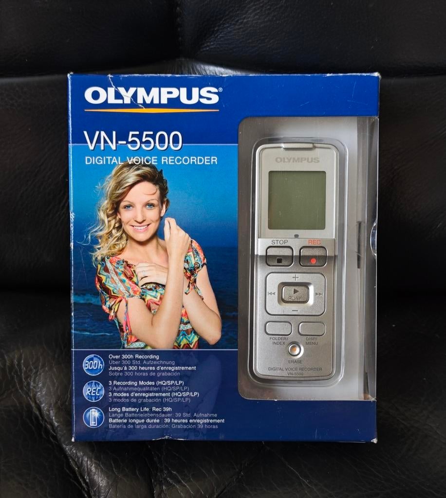 Olympus VN-5500 Digitale Voice Recorder, Ophalen of Verzenden, Zo goed als nieuw