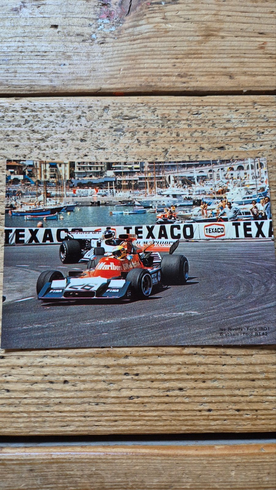 Vintage Formule 1 Ansichtkaart - Monaco GP 1975, Verzamelen, Ophalen of Verzenden, Zo goed als nieuw, Formule 1