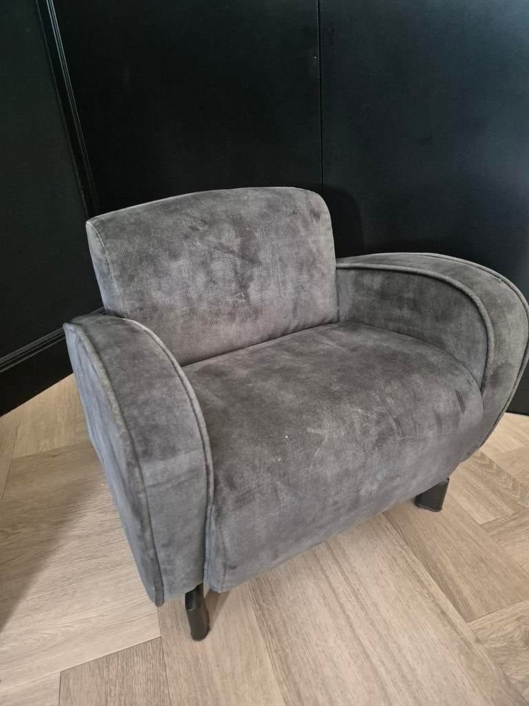 Kinderfauteuil Tekkie Velvet Mos Groen, Ophalen