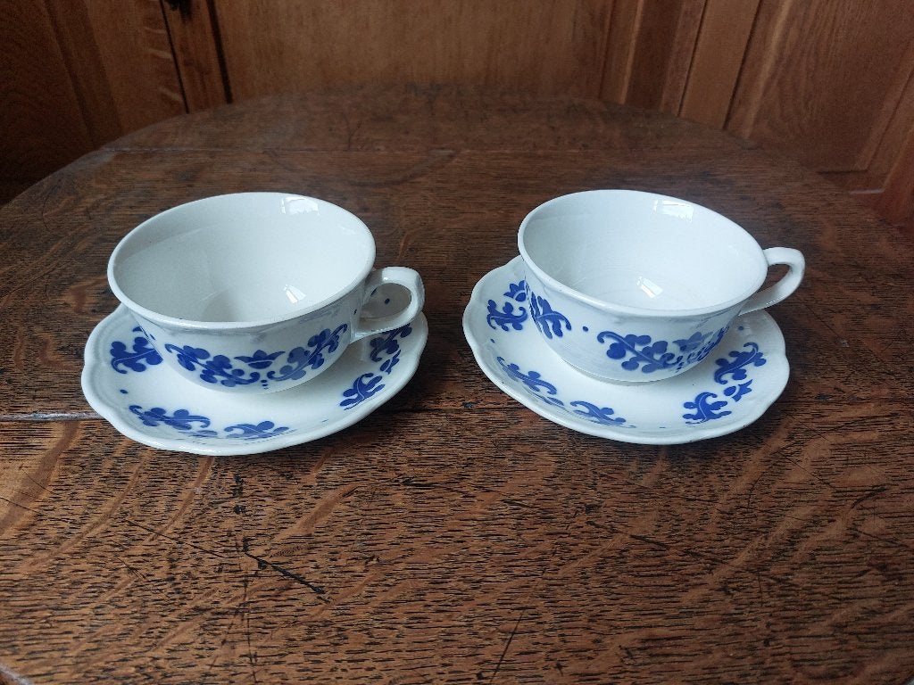 servies boch la louviere eikenblad kop en schotel, Antiek en Kunst, Ophalen of Verzenden