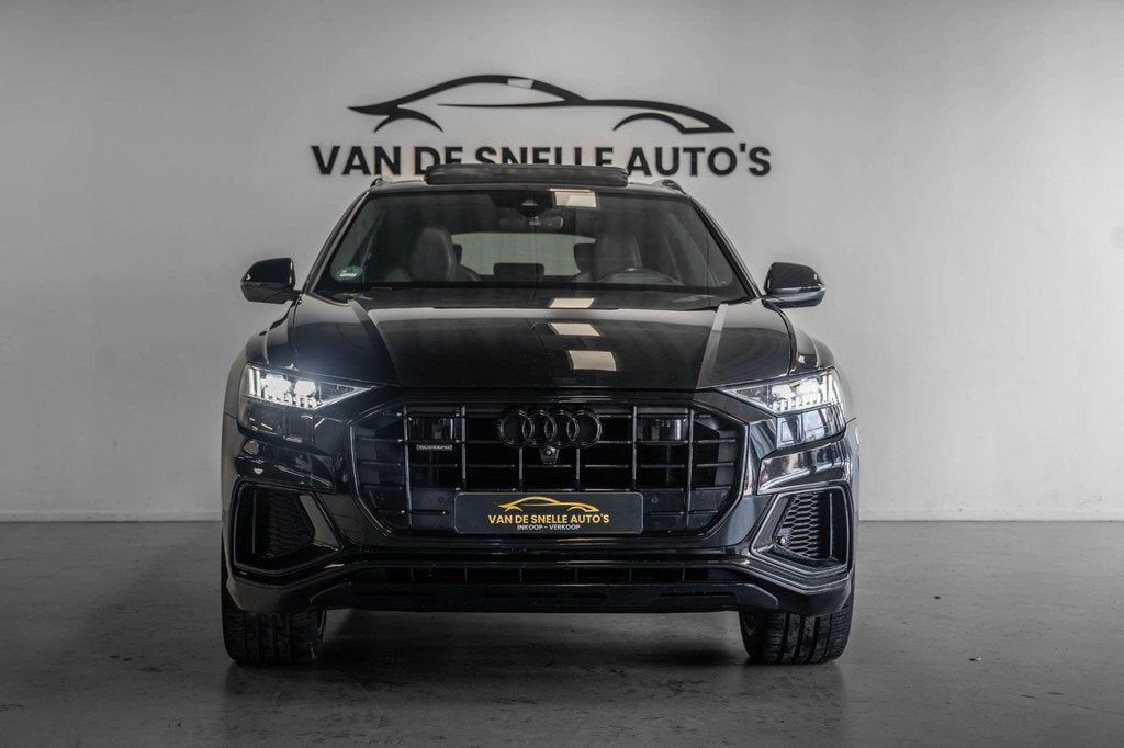 Audi Q8 50 TDI quattro Pro Line S MASSAGE/HUD/B&O/PANO, Auto's, Audi, Automaat, Gebruikt, Euro 6, Zwart