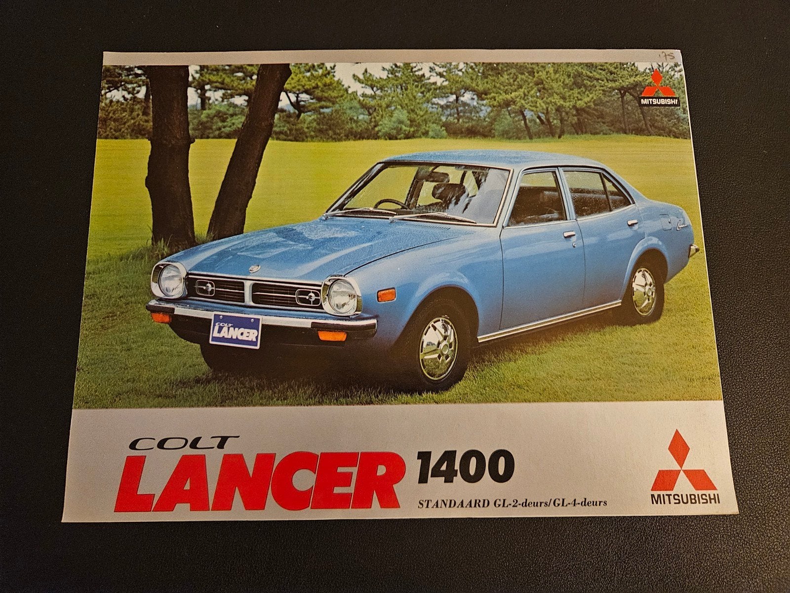 Brochure Mitsubishi Colt Lancer 1400 1975, Boeken, Ophalen of Verzenden, Zo goed als nieuw, Mitsubishi