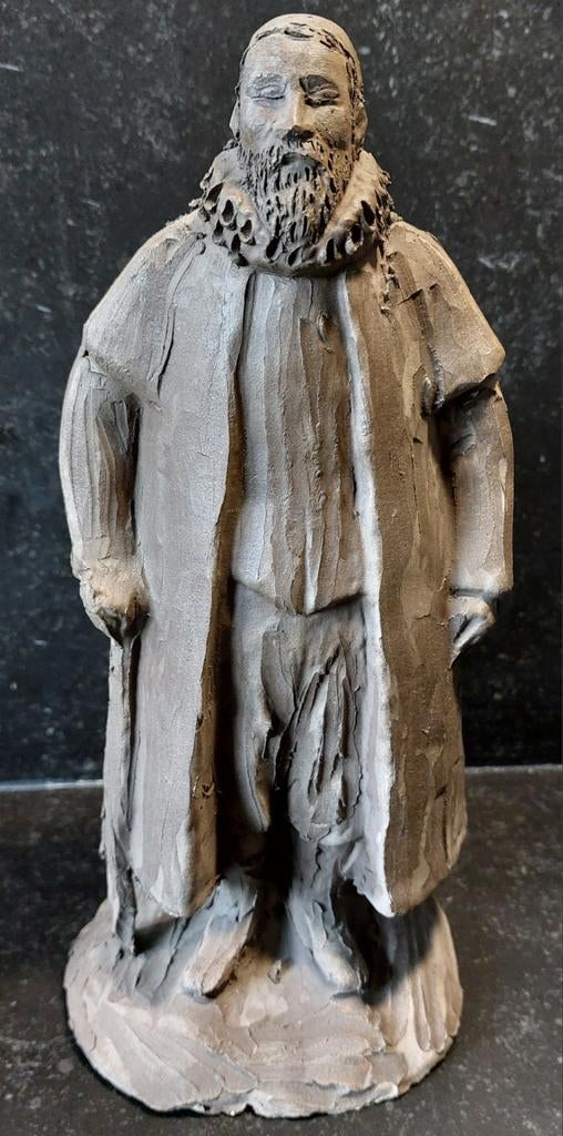 Schaalmodel beeldje Johan van Oldenbarnevelt Rotterdam, Ophalen of Verzenden
