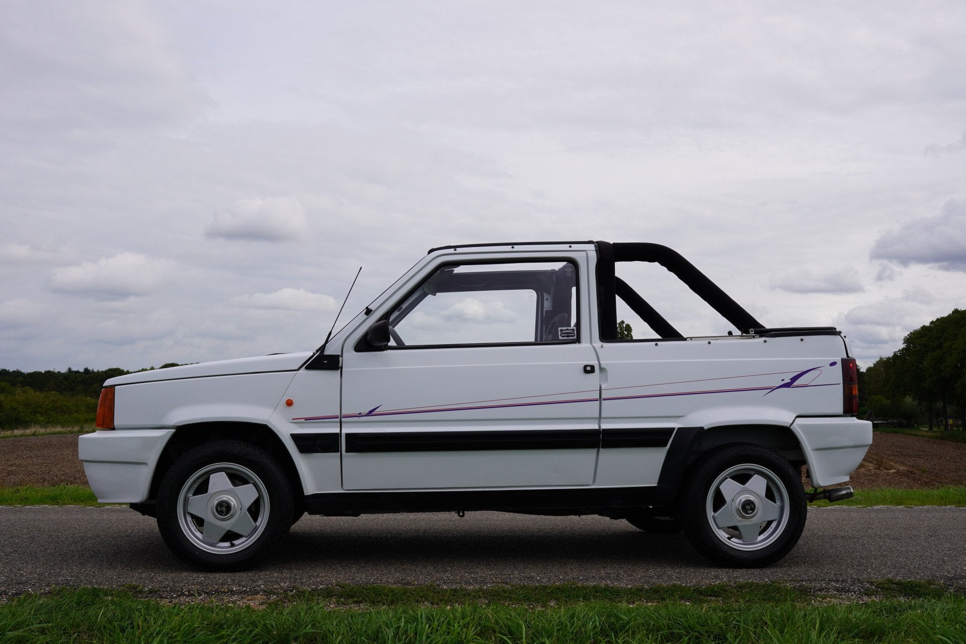 Fiat Panda 1000 L i.e. kat. Uniek Cabrioni , Origineel Neder, Auto's, Voorwielaandrijving, Stof, Cabriolet, Wit