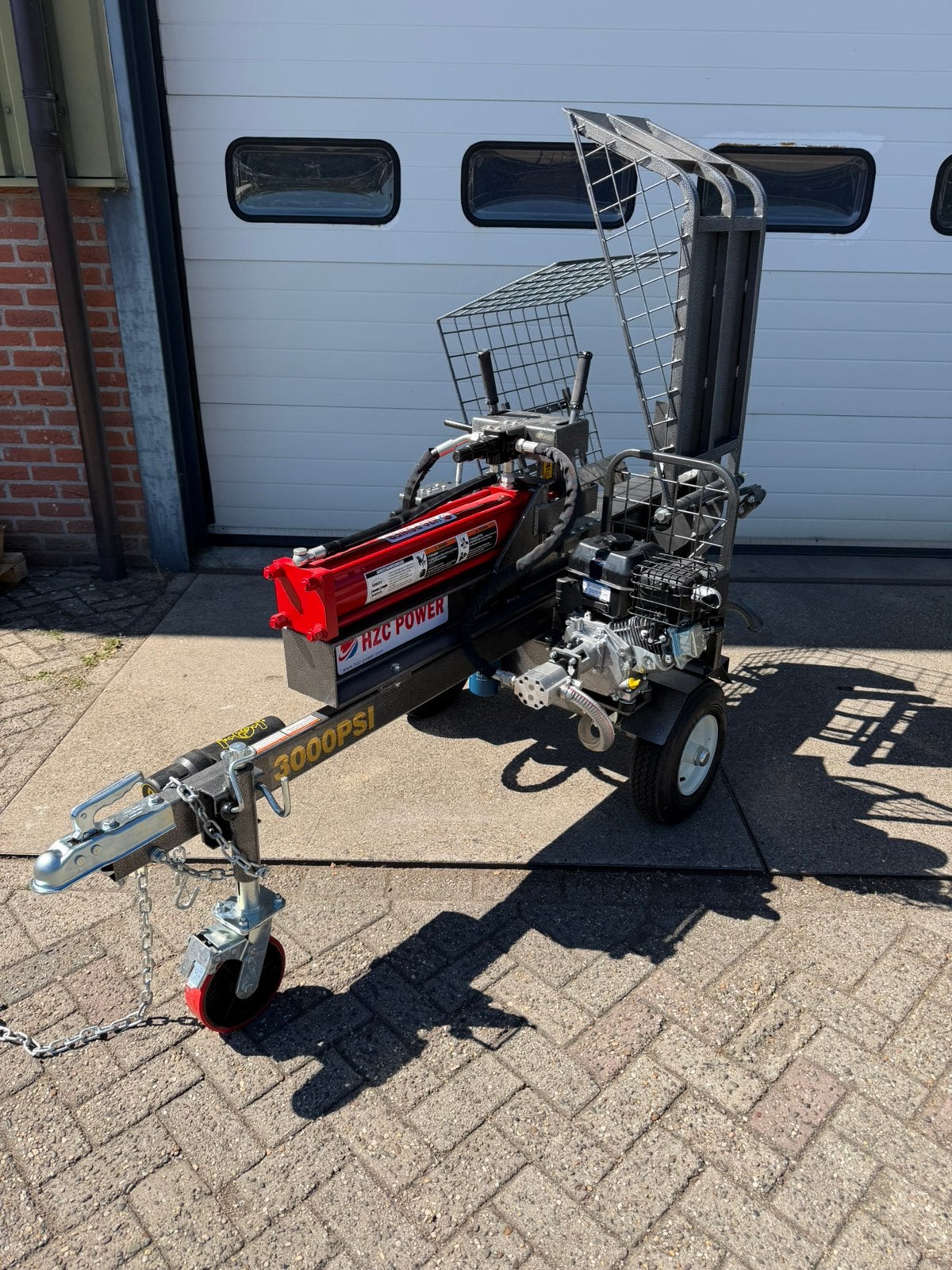 Kloofmachine 30 ton l hzc power l briggs&stratton l nieuw l, Ophalen of Verzenden, Zo goed als nieuw, Benzine, Liggend