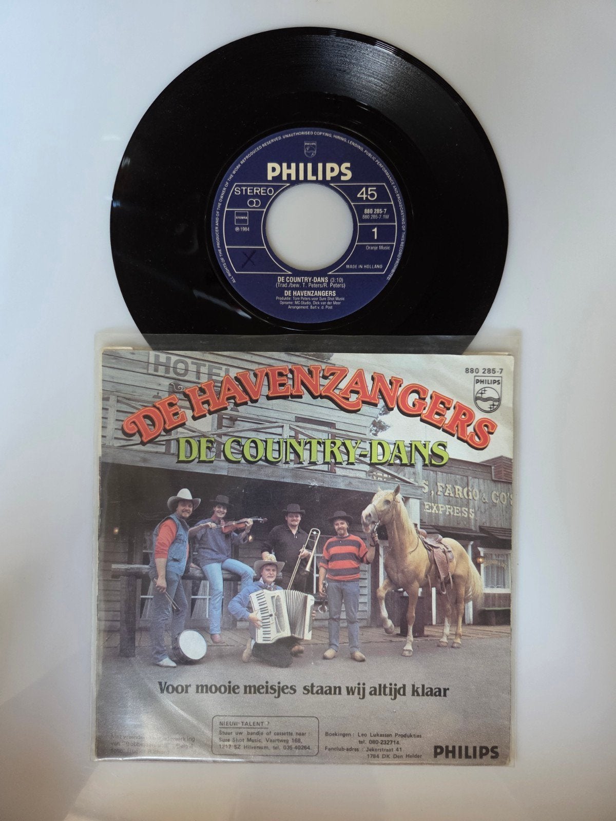 De Havenzangers - De country-dans, Ophalen of Verzenden, Gebruikt, 7 inch, Nederlandstalig