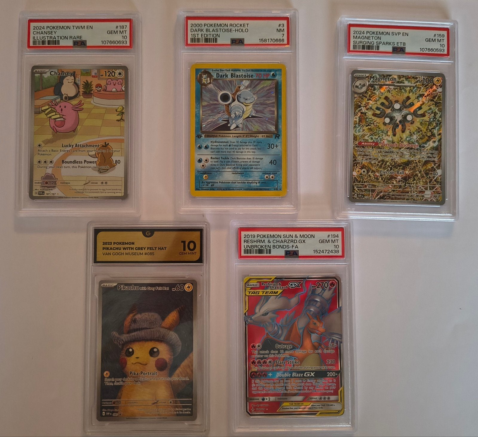 Pikachu Van Gogh 🖼️  blastoise 💧 Charizard  🔥 Chansey 🍀, Hobby en Vrije tijd, Verzamelkaartspellen | Pokémon, Ophalen, Nieuw
