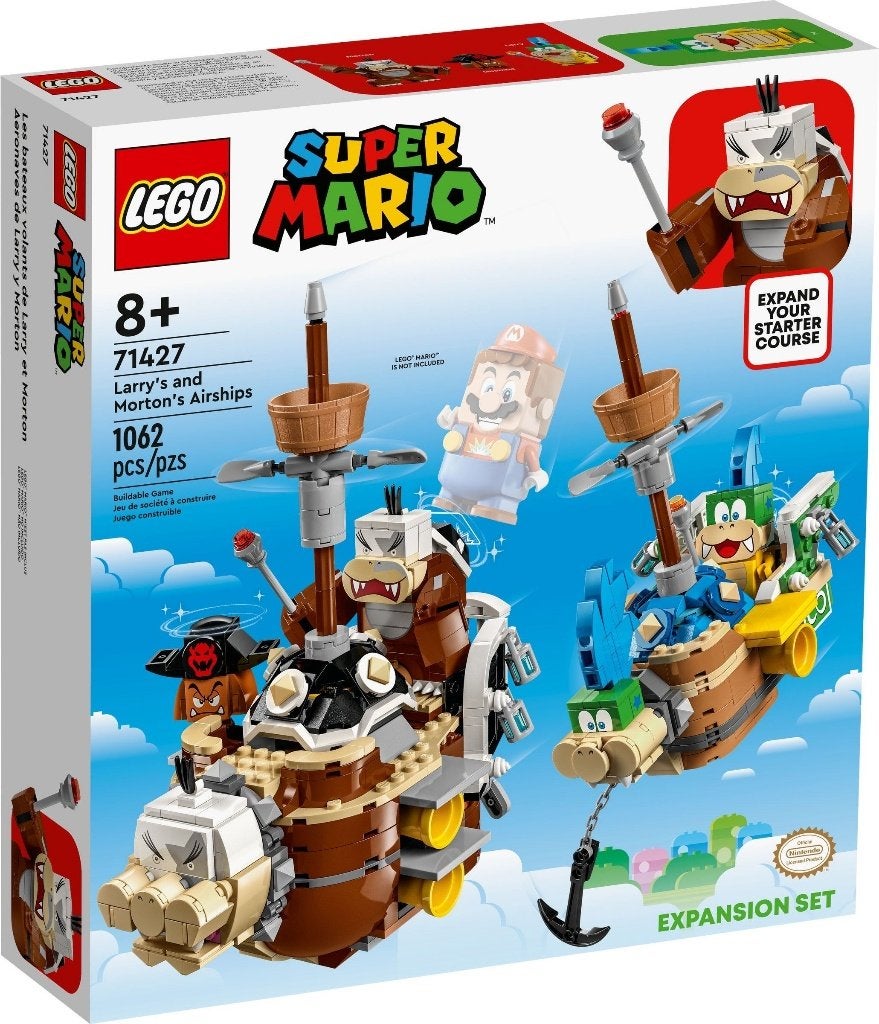 LEGO 71427 Larry's and Morton's Airships (Super Mario), Overige thema's, Nieuw, Ophalen of Verzenden, Complete set