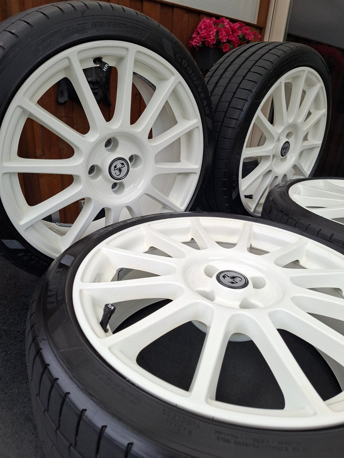 Abarth esseesse 17inch 4x98 met Goodyear Eagle F1 zomerbande, Ophalen, Gebruikt, Banden en Velgen, 17 inch