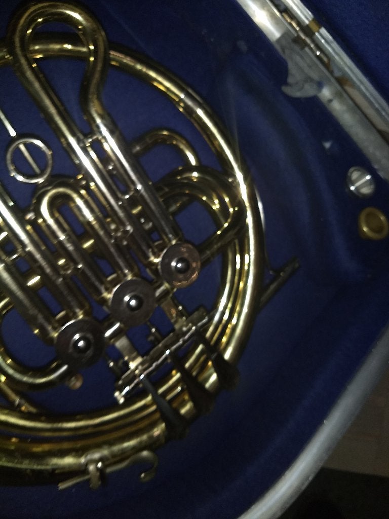 Waldhoorn HANS HOYER 3702 BES, Muziek en Instrumenten, Blaasinstrumenten | Hoorns, Ophalen of Verzenden, Gebruikt, Overige typen