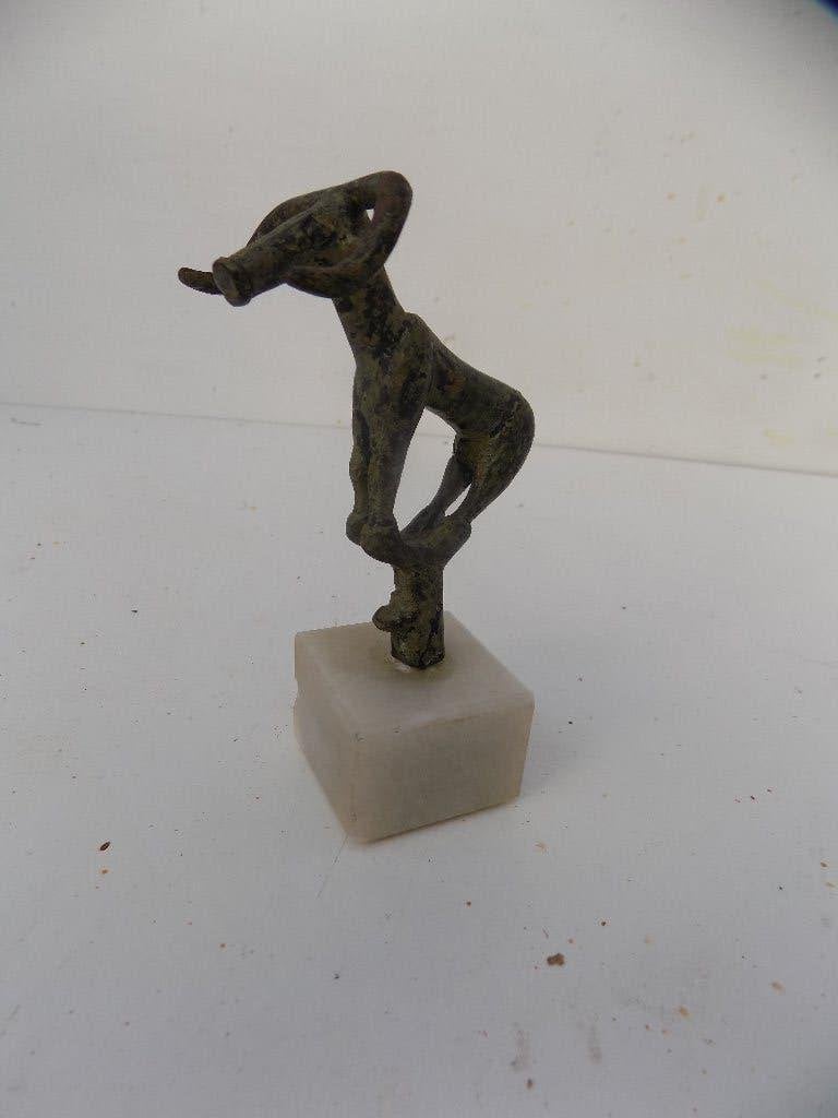 Bronzen sculptuur stier brutalisme, Ophalen of Verzenden, Gebruikt