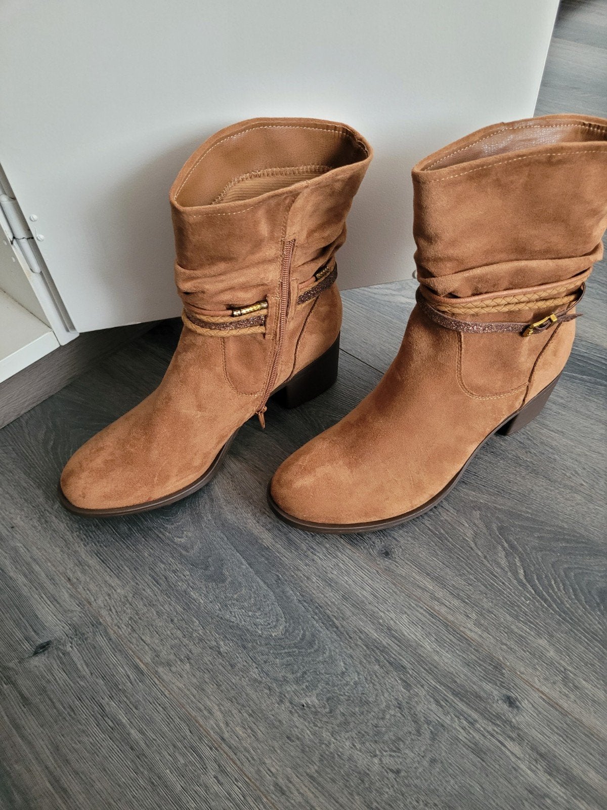 enkellaarsjes, Ophalen of Verzenden, Nieuw, Bruin