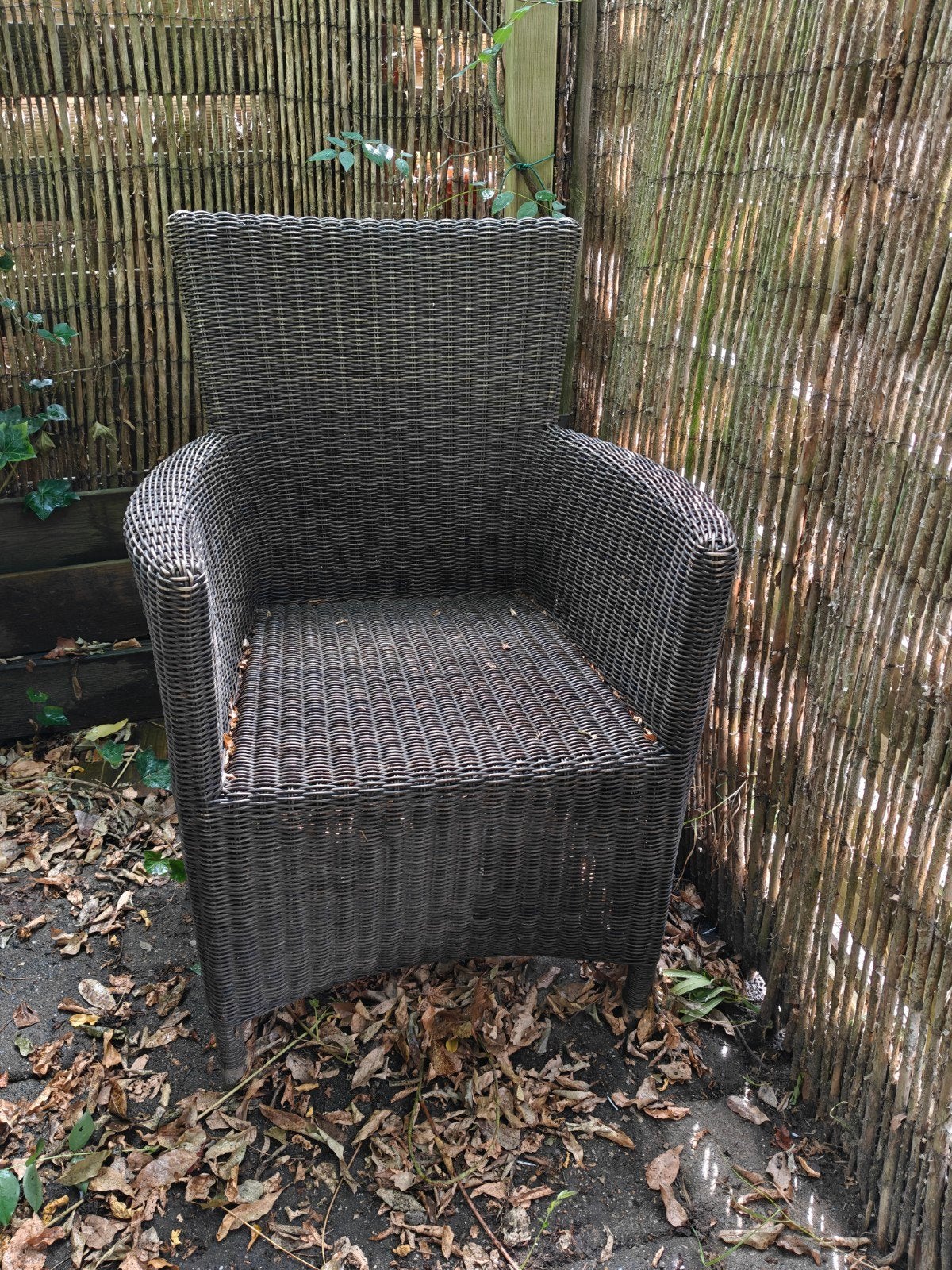 4 Bois Le Duc tuinstoelen met zitkussens, Tuin en Terras, Ophalen, Gebruikt, Wicker
