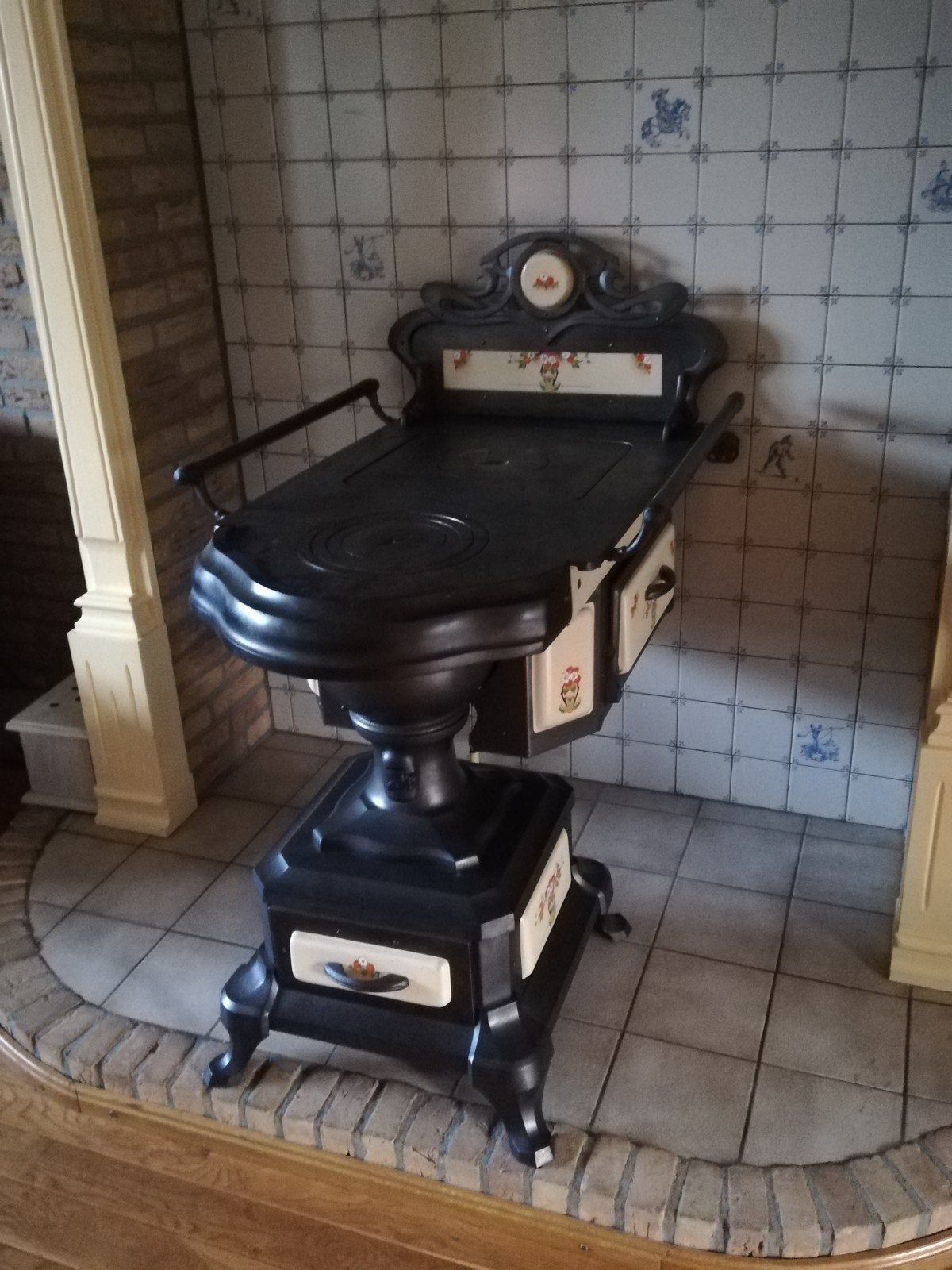 Plattebuis kachel of Leuvense stoof, Huis en Inrichting, Ophalen, Gebruikt, Houtkachel, Hangend