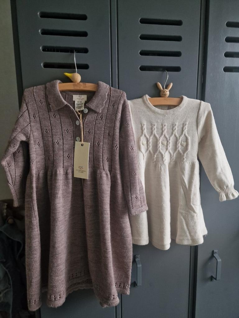 Nieuw Copenhagen Colors Merino Wollen Jurkjes Maat 86, Kinderen en Baby's, Copenhagen Colors, Meisje, Jurkje of Rokje, Nieuw