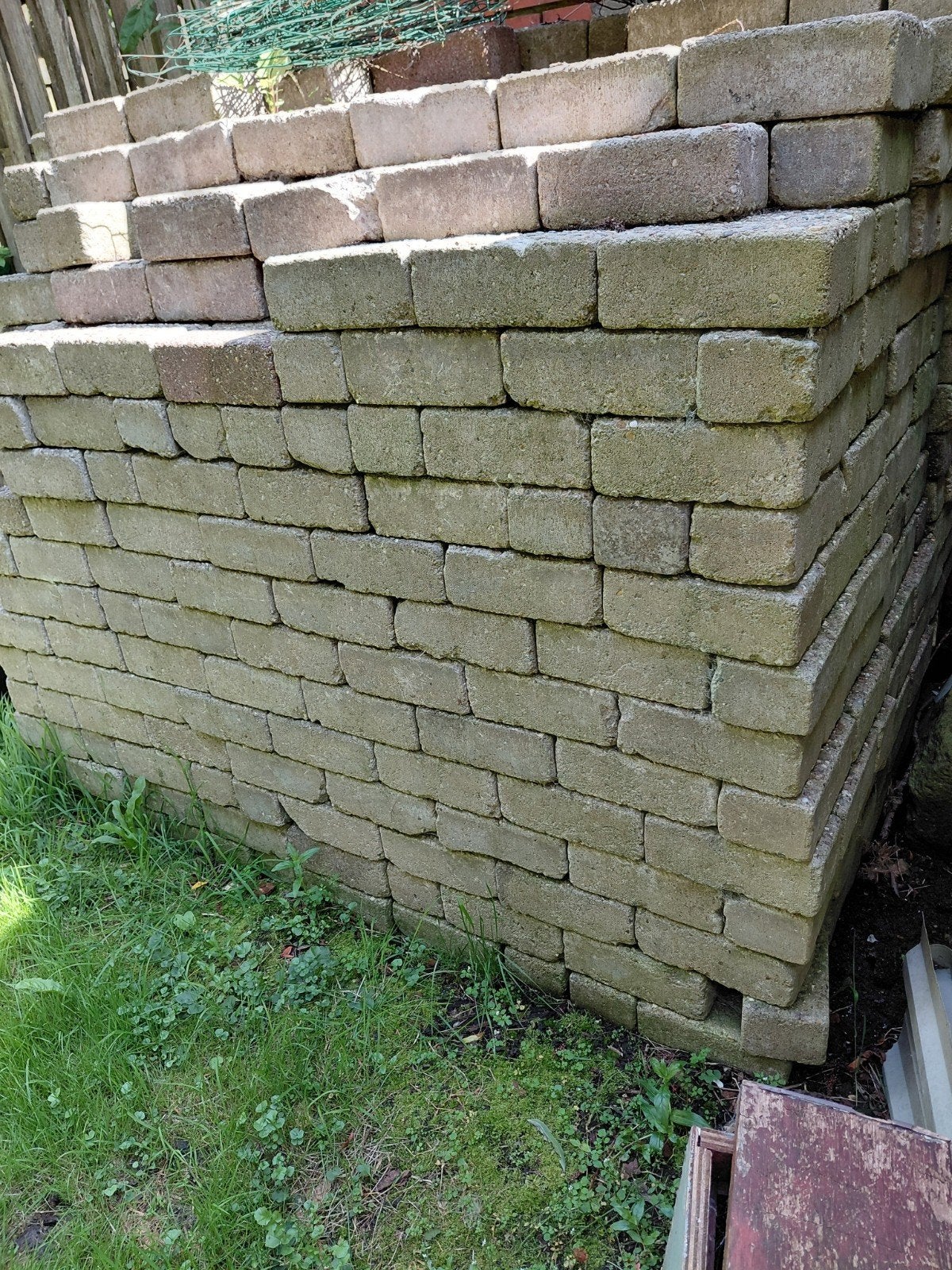 Klinkers 45m2. 21x10x8cm, Ophalen, Gebruikt, Beton, Klinkers