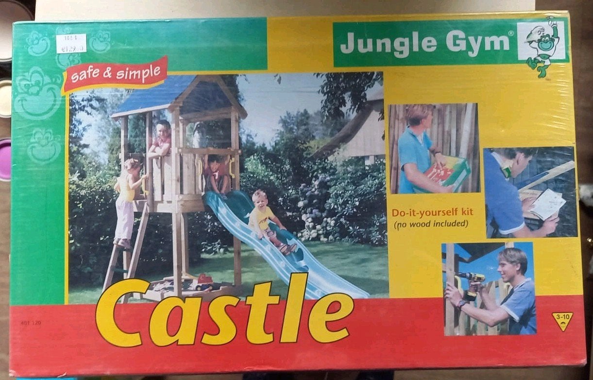 Speelkasteel voor kinderen met klimwand. Nieuw in de doos., Kinderen en Baby's, Speelgoed | Buiten | Speelhuisjes, Ophalen, Nieuw