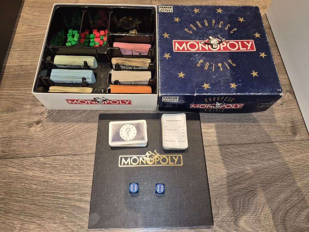 Monopoly Europese Editie Bordspel - Compleet, Vijf spelers of meer, Ophalen of Verzenden, Gebruikt, Parker