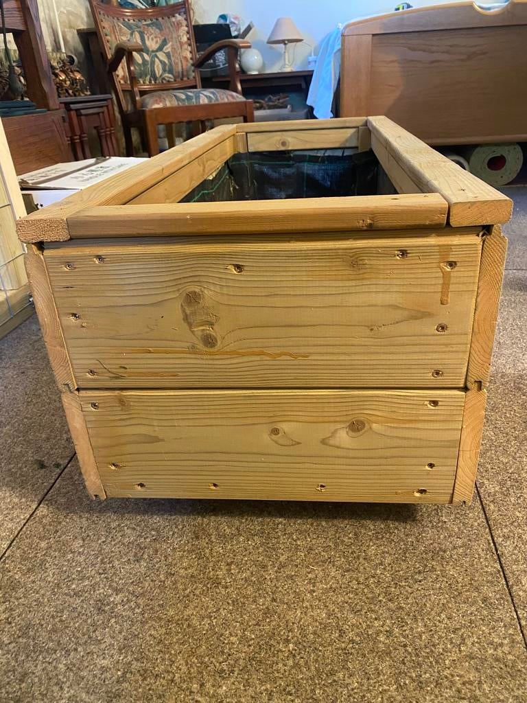 Plantenbakken op maat gemaakt deze is 100 x39x35 cm hoog, Ophalen of Verzenden, Zo goed als nieuw, Rechthoekig, Hout