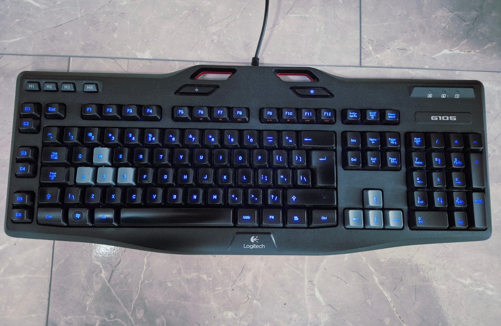 Logitech G105 Gaming Toetsenbord - QWERTY, Bedraad, Ophalen, Gebruikt, Logitech, Qwerty