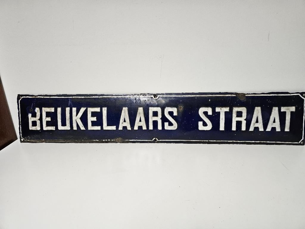 Emaille straatnaambord voor €25,-, Ophalen