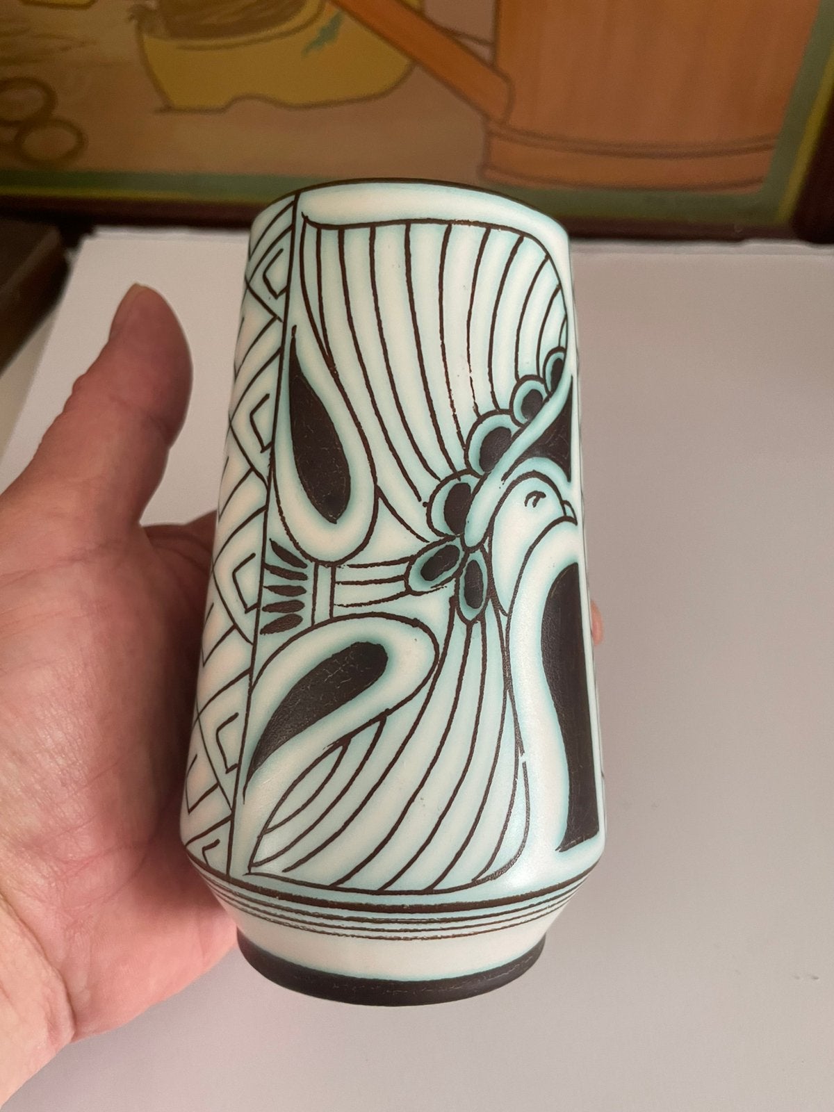 Phoenix vaasje Zuid Holland Gouda, Antiek en Kunst, Verzenden