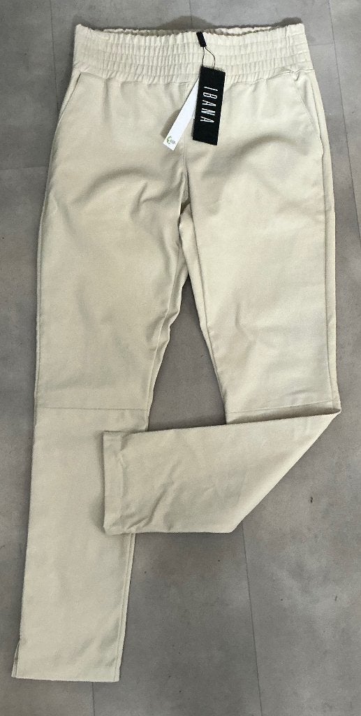 Ibana. Leren broek. Mt 40. Nieuw!!!, Kleding | Dames, Maat 38/40 (M), Beige, Ophalen of Verzenden, Zo goed als nieuw