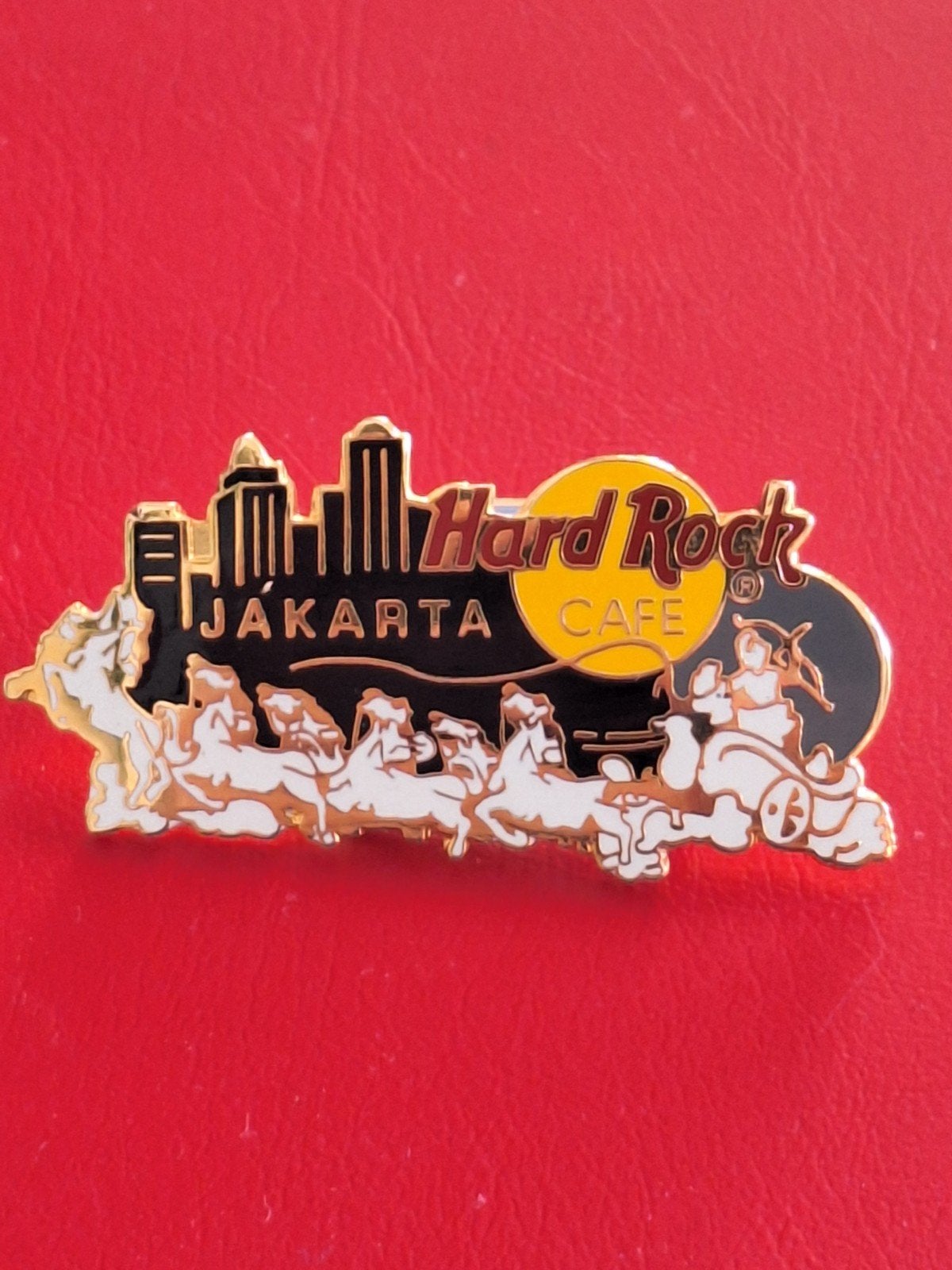 Hard Rock Cafe : JAKARTA , Emaille SPELD, Verzenden, Zo goed als nieuw, Merk, Speldje of Pin