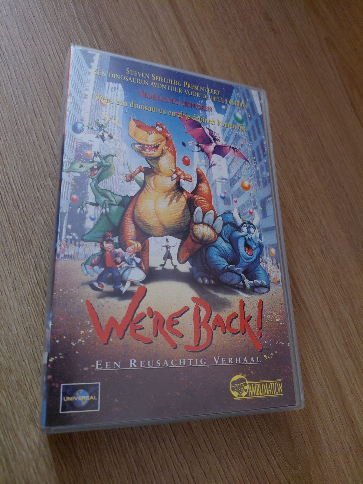 We're Back! A Dinosaur's Story Videoband., Cd's en Dvd's, Gebruikt, Tekenfilm, Alle leeftijden, Ophalen of Verzenden