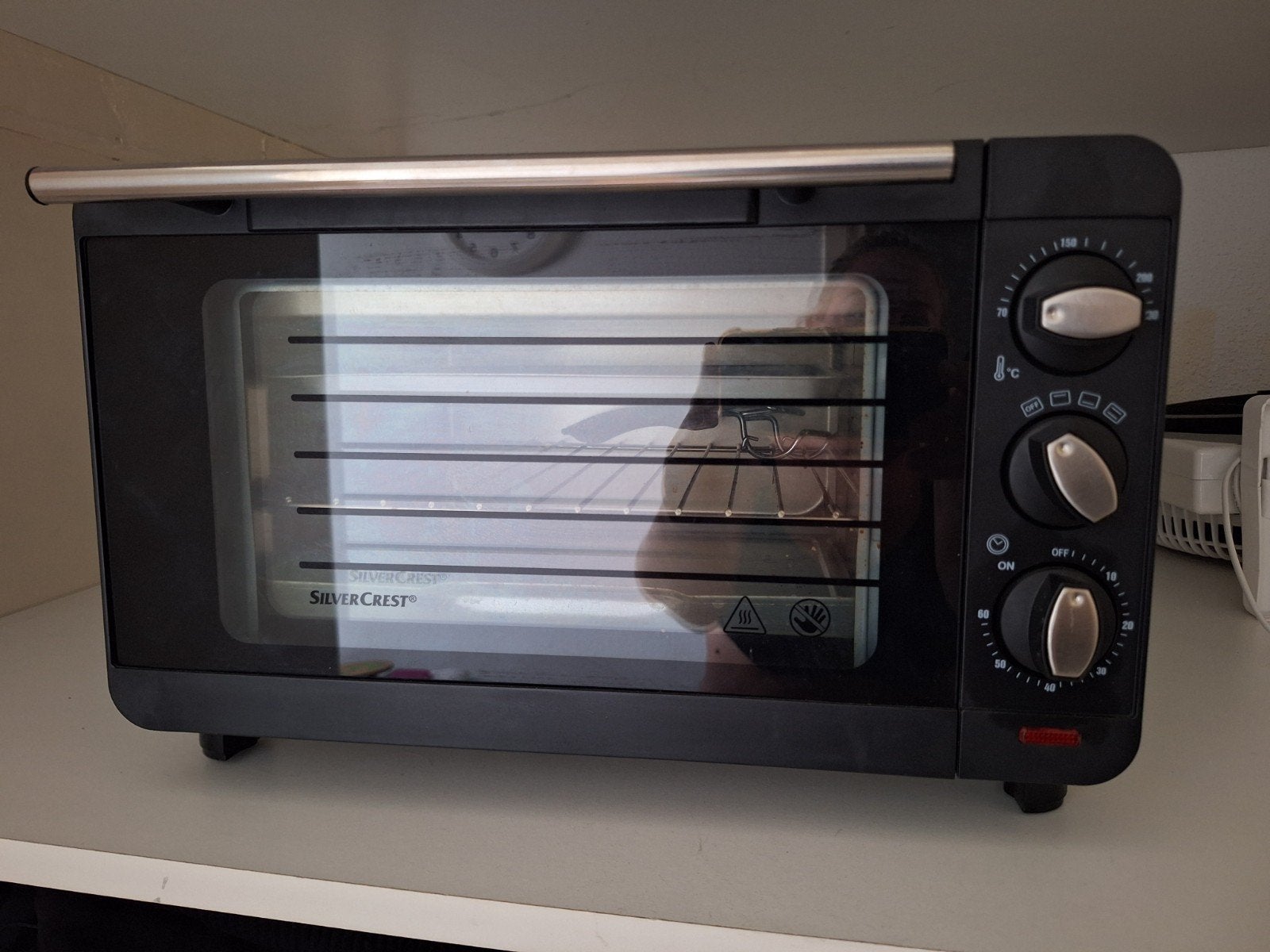 SilverCrest Mini-oven SGB 1200 A4 - Compact en Krachtig, Ophalen, Minder dan 45 cm, Gebruikt, Minder dan 45 cm