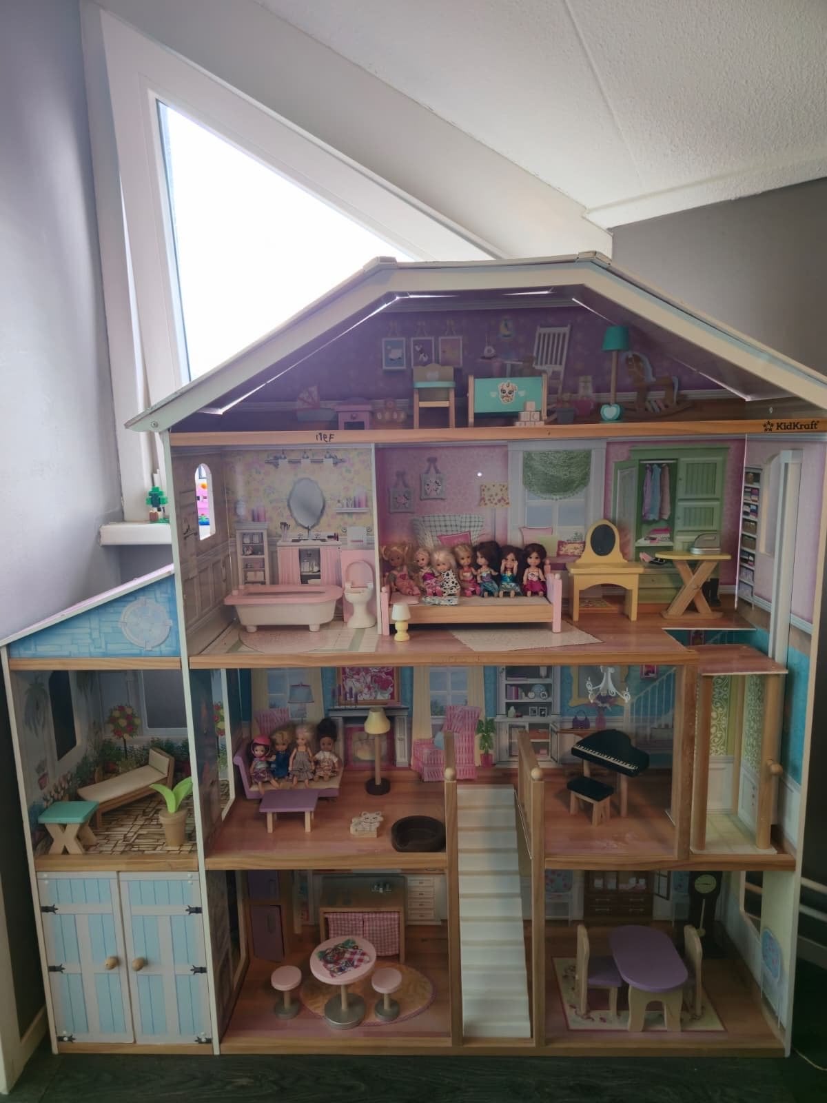 XXL Houten Barbie/Poppenhuis met Meubels, Ophalen, Gebruikt, Barbie