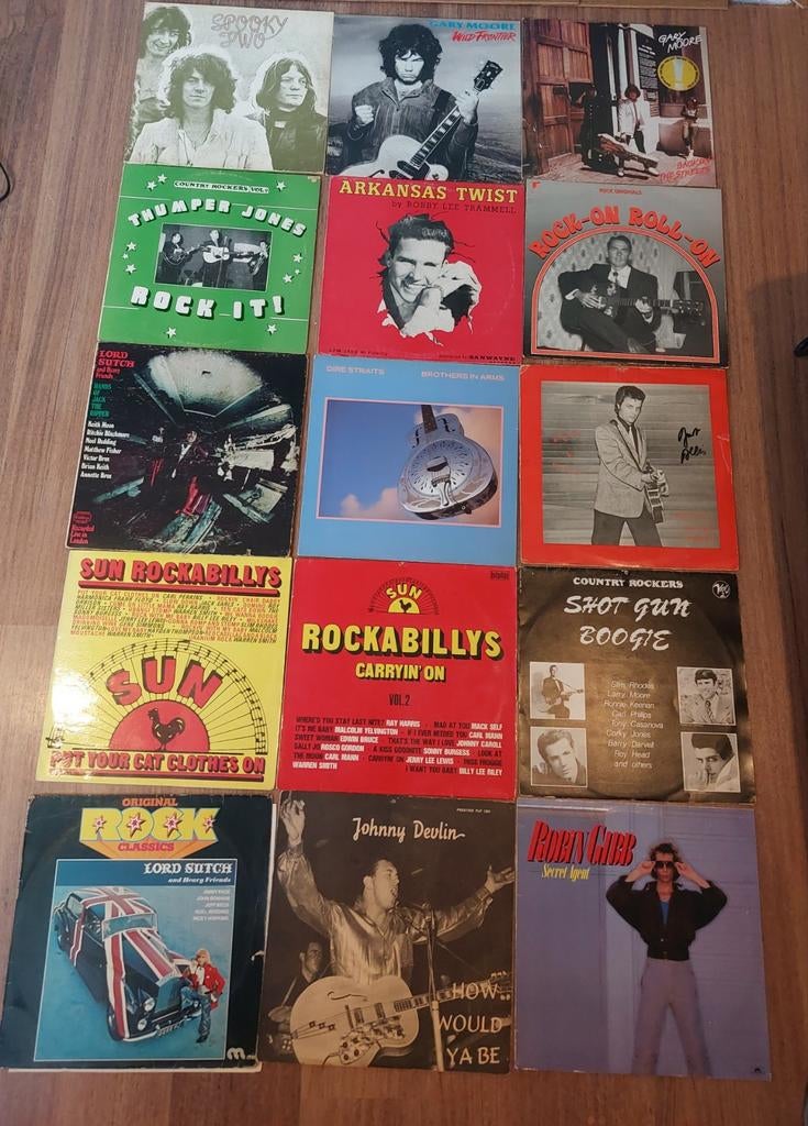 79 LP's :  Rock 'n Roll, Pop, Rockabilly, Ophalen of Verzenden, Gebruikt, 12 inch
