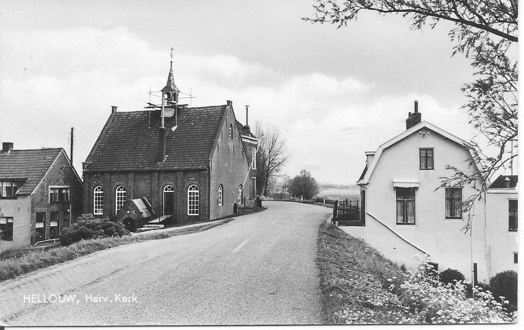 Hellouw  Herv. Kerk., Ophalen of Verzenden, 1960 tot 1980, Ongelopen, Zuid-Holland