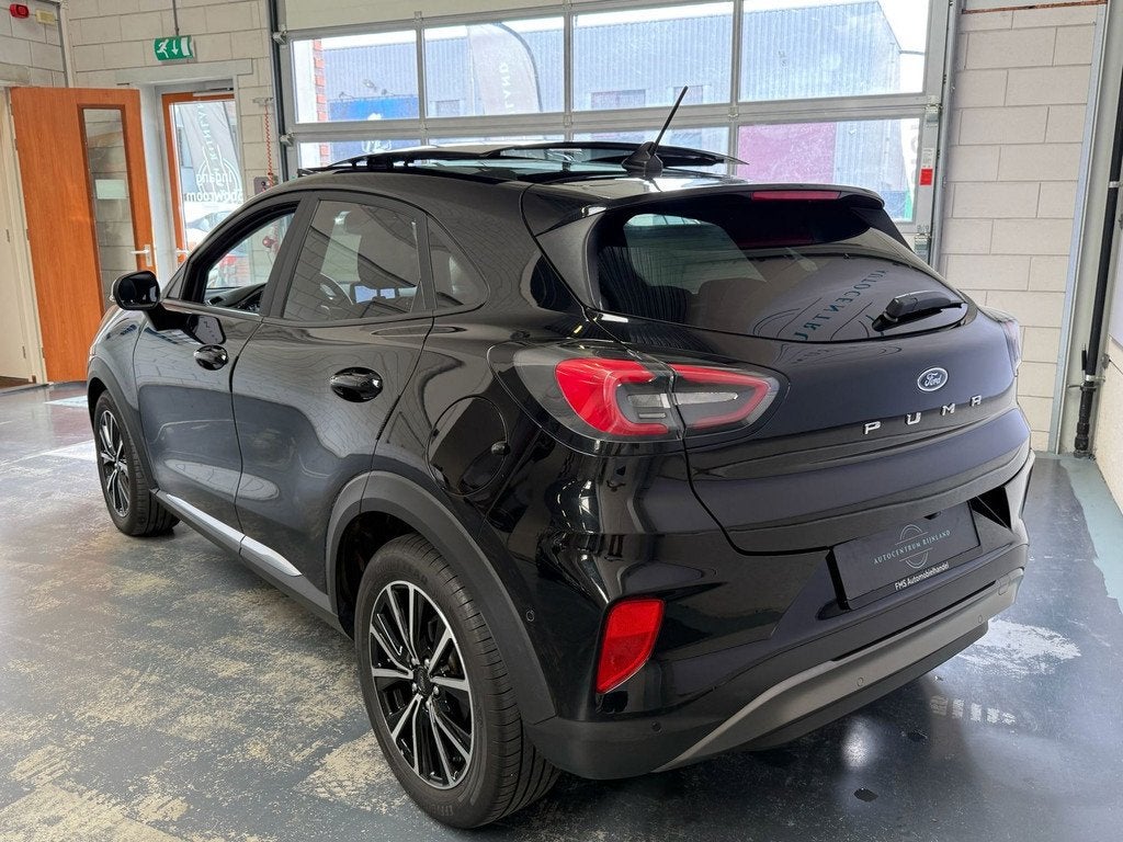 Ford Puma 1.0 EcoBoost Hybrid Titanium X Tech-Edition Automa, Auto's, Puma, 1226 kg, Zwart, Bedrijf