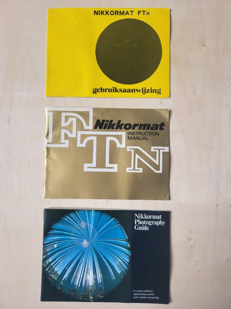 Gebruiksaanwijzing brochure boekjes Nikon FTN Nikkormat, Ophalen of Verzenden, 50 tot 60 mm, Overige typen
