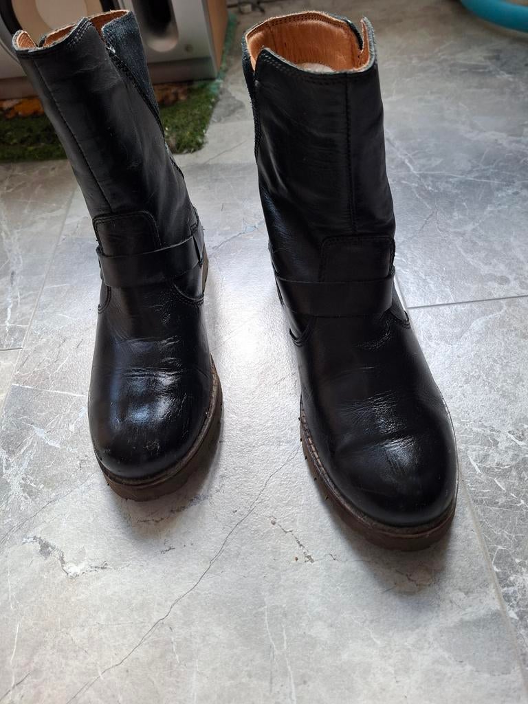 Zwarte enkel laars maat 38, Kleding | Dames, Schoenen, Ophalen of Verzenden, Zo goed als nieuw, Zwart, Hoge laarzen