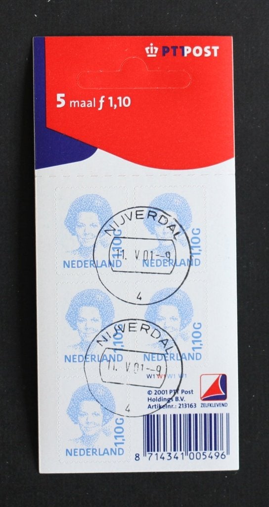 NVPH Velletje V 1492 b Hangmapje gestempeld V1492b, Verzenden, Gestempeld