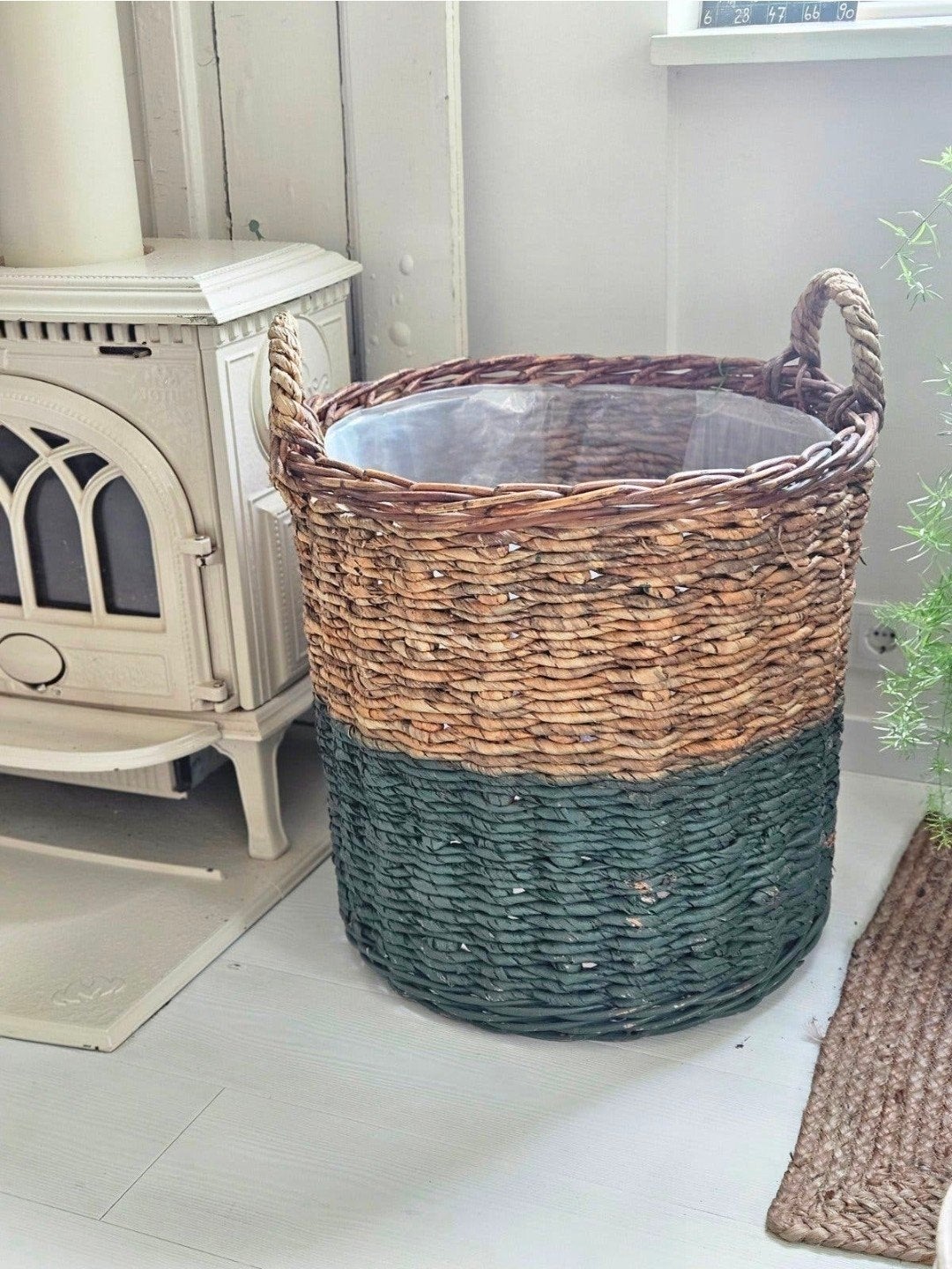 Grote robuuste stoere mand. voor houtblokken? speelgoed?, Ophalen, Rond, Riet